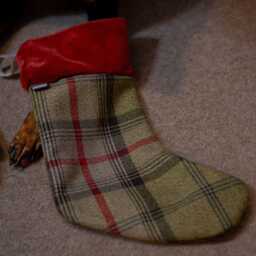 Personalised Tartan Christmas Stockings, Handmade, Small UK Business - thumbnail 3