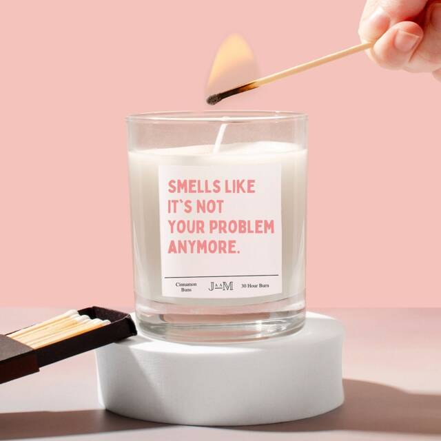 Retirement Candle Gift. Not Your Problem Anymore. Happy Retirement. Funny Retirement - image 1