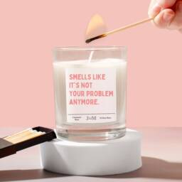 Retirement Candle Gift. Not Your Problem Anymore. Happy Retirement. Funny Retirement - thumbnail 1
