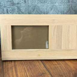 Personalised Pet Dog Cat Memorial Remembrance Photo Frame Natural Oak Keepsake Engraved With Paw Print Design. Beautiful Gift For Loss - thumbnail 3