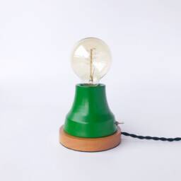 Benjamin Lamp For Home Office Desk Table - Plug-In Wall Sconce Industrial Exposed Bulb Lighting Holiday Gift For Him, Her & Students - thumbnail 3