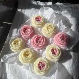 Handmade Rose Beeswax Candle Natural Honey Aroma, Home Decor Gift - thumbnail 2