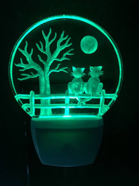 Cats On A Fence Night Light - image 1