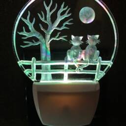Cats On A Fence Night Light - thumbnail 4