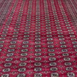 9x12 Red Color Bokhara Rug - 2.75x3.65 Bedroom Luxury Area Turkish Fine Quality Afghan - thumbnail 3