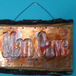 Family Sign, Copper Custom Usa Creator, Wedding, 7Th Anniversary Gift, Business Sign, Man Cave, Wall Hanging, Housewares - thumbnail 2