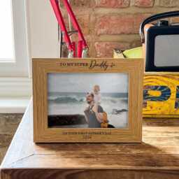 Personalised Fathers Day Gift - Picture Frame For Dad - Birthday & Father's Custom Photo From Daughter Happy - thumbnail 4