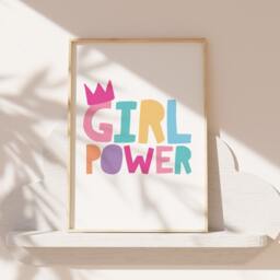 Set Of 3, Girls Bedroom Decor, Positive Affirmation, Posters, Motivational Prints, Inspirational Wall Art, Girl Power, Rainbow - thumbnail 2