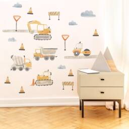 Construction Kit - Small Fabric Wall Decal Away We Go Mej - thumbnail 2