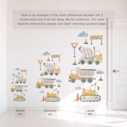 Construction Kit - Small Fabric Wall Decal Away We Go Mej - thumbnail 3