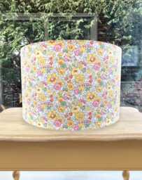 Liberty Betsy Floral Lampshade Yellow Pink Nursery Decor - thumbnail 1