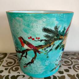 Plant Pot, Ceramic Pot, Pot & Planter, Flower Pot, Garden Pot, Indoor & Outdoor Pot, Decoupage, Gift, Pot Saucer, Home Garden Decoration - thumbnail 3