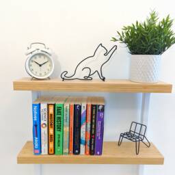 Minimalist Cat - Line Art Wall Hanging Decoration Home Decor Black Printinghive - thumbnail 2