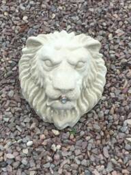 Lion Mask Fountain, Cast Marble Sculpture By Christine Baxter - thumbnail 1