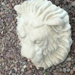 Lion Mask Fountain, Cast Marble Sculpture By Christine Baxter - thumbnail 3