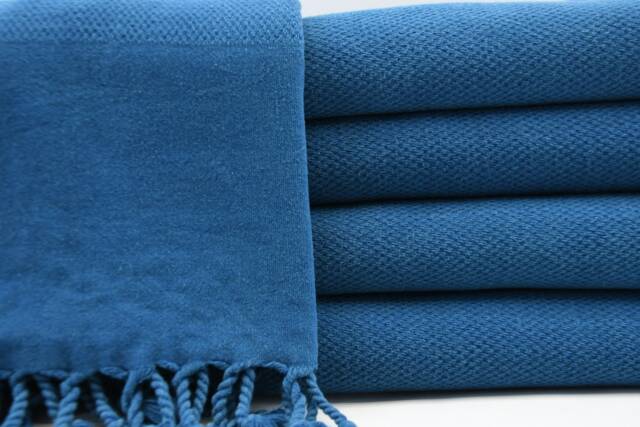 "stone Washed Towel, Teal Color Towel, 33""x65" - image 1