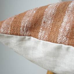 Brown Tribal Hemp Hand Woven Natural Dye Color Pillow Cover - thumbnail 4