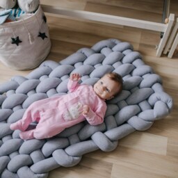 Play Mat Braided Rug For Nursery Shower Gift Large Floor Cushion Kids - thumbnail 3