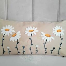 Spring Pillow Covers, Daisy Floral 12x20 Lumbar Pillow, Seasonal Home Decor, Aesthetic Style - thumbnail 2