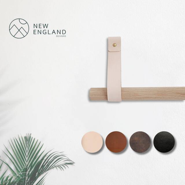 Curtain Rod Holder/Pole Holder, Leather Strap Curtain Hanger, Bracket. Not Included - image 1