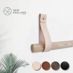 Curtain Rod Holder/Pole Holder, Leather Strap Curtain Hanger, Bracket. Not Included - thumbnail 2