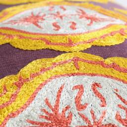 Suzani Pillow Arianne, Suzani Cushion - thumbnail 4