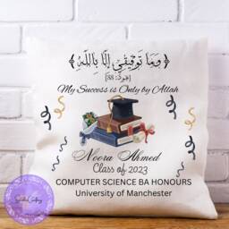 Islamic Graduation Gift Pillow, Personalised For Her, Islamic - thumbnail 1