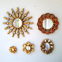 "Peruvian Mirrors ""Orange Skull"