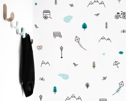 Nursery Wall Decals - City Park Decal Set, Woodland Decor, Kids Room Art, Forest - thumbnail 1