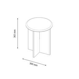 Handmade Birch Plywood Stool Minimalist Scandinavian Side Table - thumbnail 4