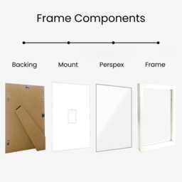 Instax Wide Photo Frame - Single A4 Wall Or Shelf Display White Wooden Instant Camera Holder - thumbnail 3