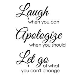 Vinyl Wall Decal - Laugh When You Can Decor Inspirational Words 114 - thumbnail 3