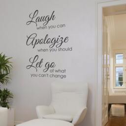 Vinyl Wall Decal - Laugh When You Can Decor Inspirational Words 114 - thumbnail 1