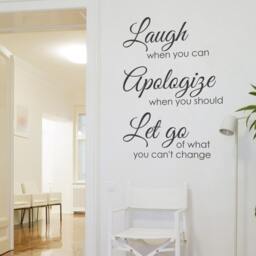 Vinyl Wall Decal - Laugh When You Can Decor Inspirational Words 114 - thumbnail 2