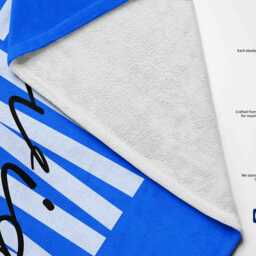 Personalised Name Signature Background Colour Soft Highly Absorbent Beach Bath Sheet Towel Decoration Family Pet His Her House Warming Gift - thumbnail 2