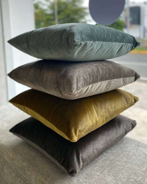 Metallic Animal Print Pillow Cover - Gray, Teal & Yellow - image 1