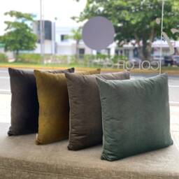Metallic Animal Print Pillow Cover - Gray, Teal & Yellow - thumbnail 2