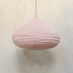Blush Linen Pendant Light Shade - Handmade Lampshade Metro - thumbnail 3