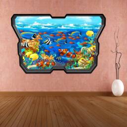 Freshwater Fishes Wall Decal Sticker Mural Poster Print Art Kids Bedroom Home Decor Av4 - thumbnail 2