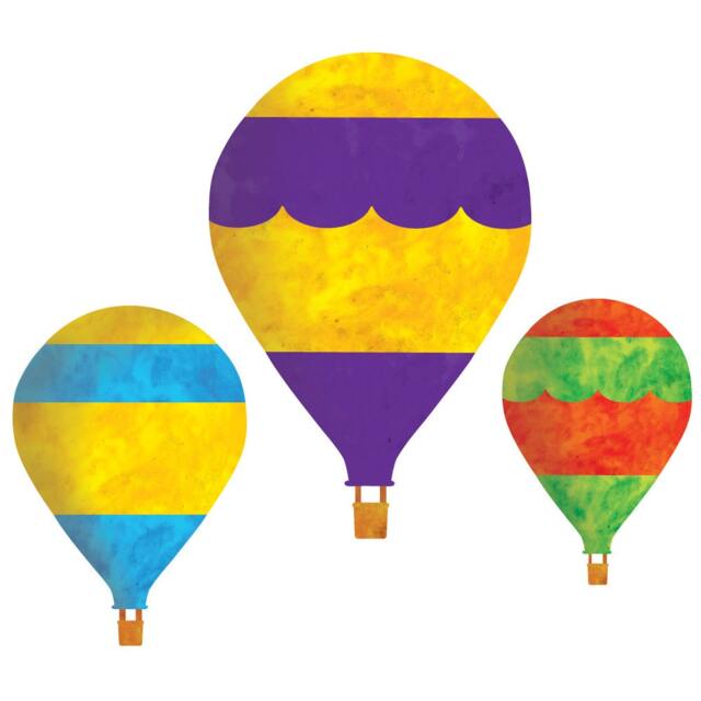 Hot Air Balloon Wall Decal Sticker Set For Kids Room Mural - Sku193-17 - image 1