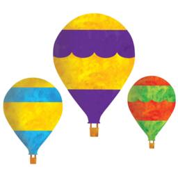 Hot Air Balloon Wall Decal Sticker Set For Kids Room Mural - Sku193-17 - thumbnail 1