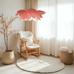 Handmade Crepe Paper Cherry Blossom Chandelier Japanese Sakura Floral Light - 55-60 cm - thumbnail 2