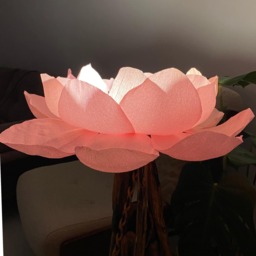 Handmade Crepe Paper Cherry Blossom Chandelier Japanese Sakura Floral Light - 55-60 cm