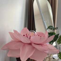 Handmade Crepe Paper Cherry Blossom Chandelier Japanese Sakura Floral Light - 55-60 cm - thumbnail 4