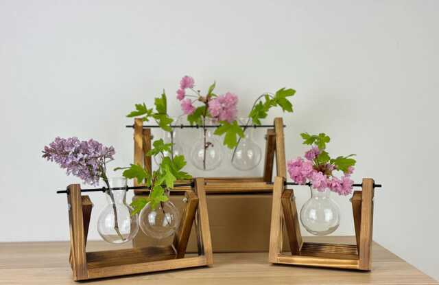 Hydroponic Glass Planter Propagation Home Decoration Decor Flowers Plant Gardener Desk Office House Gift - image 1