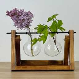 Hydroponic Glass Planter Propagation Home Decoration Decor Flowers Plant Gardener Desk Office House Gift - thumbnail 2