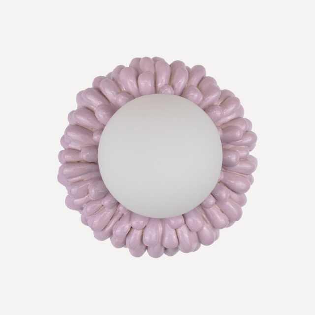 Drip Sconce - Violet Ombre, Handmade Ceramic Lamp, Wall Hanging Light - image 1
