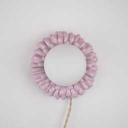 Drip Sconce - Violet Ombre, Handmade Ceramic Lamp, Wall Hanging Light - thumbnail 2