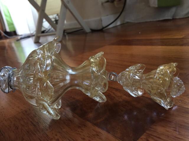 Final With Bow, Spare Parts For Chandeliers, in Transparent & Gold - image 1