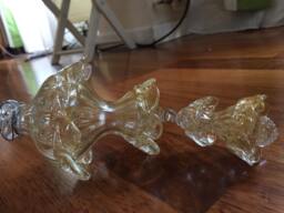 Final With Bow, Spare Parts For Chandeliers, in Transparent & Gold - thumbnail 1